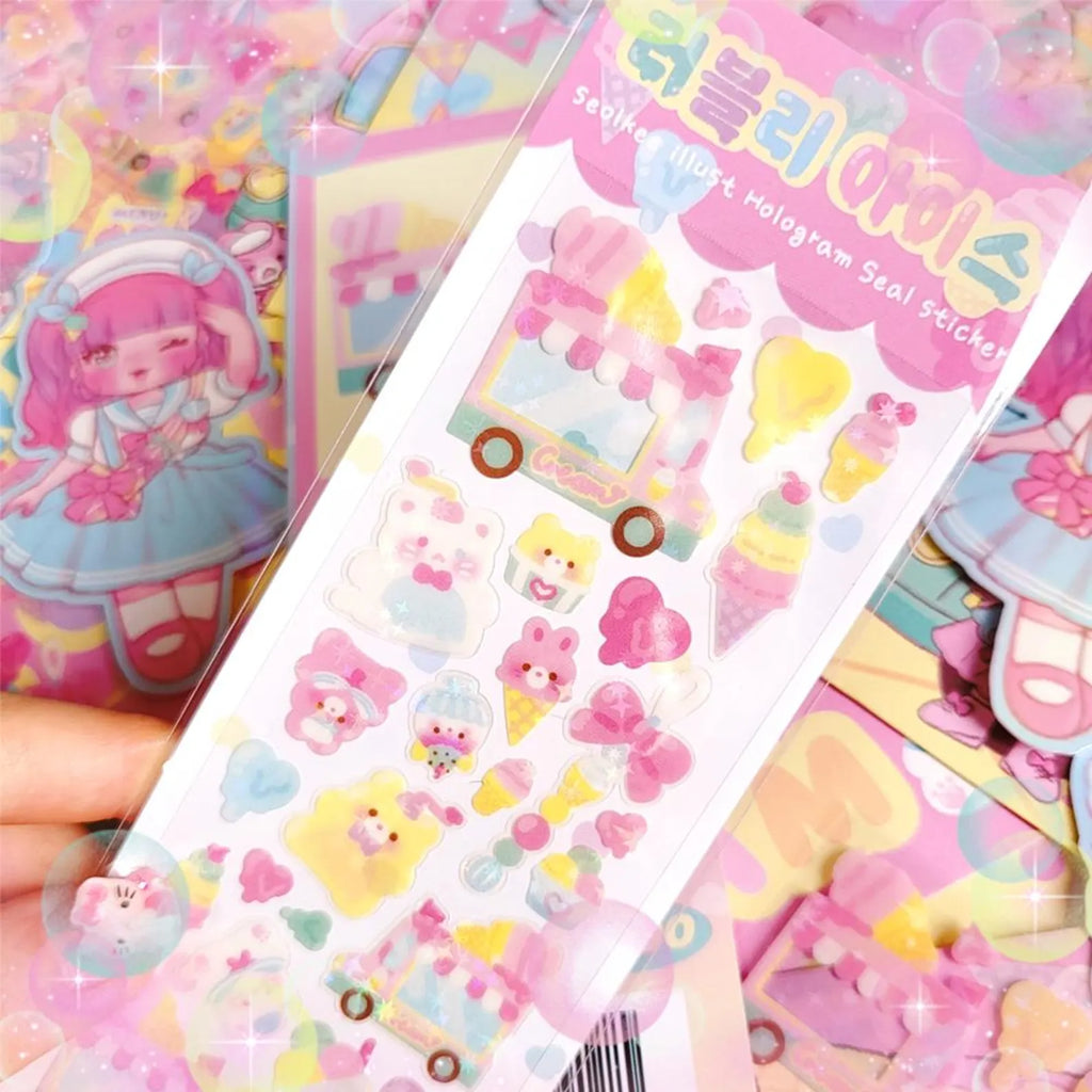 Seolkee Illust - Lovely Ice Deco Sticker Sheet