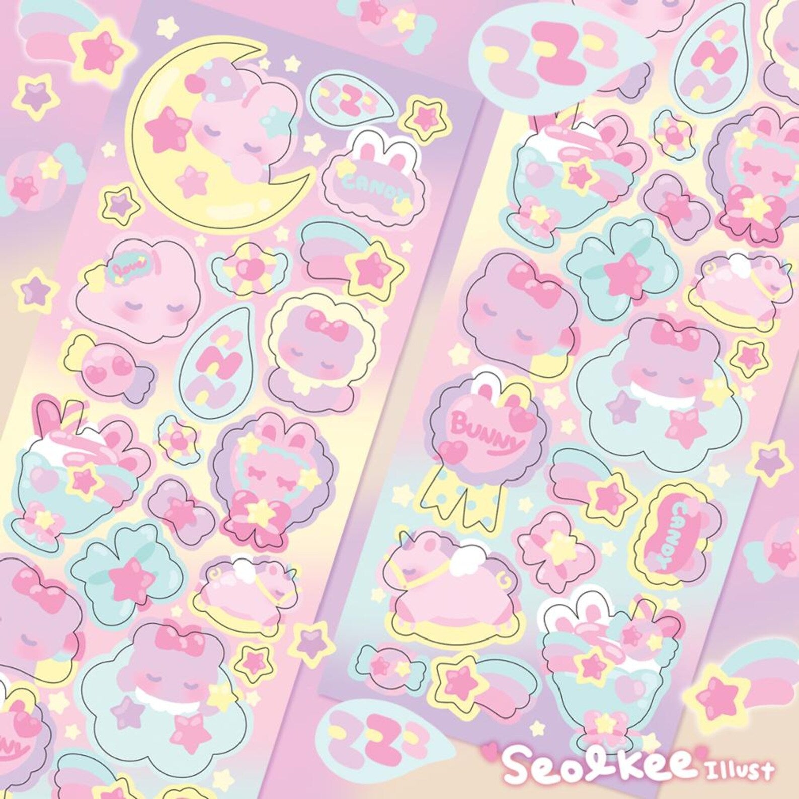 Seolkee Illust - Sleepy Deco Sticker Sheet