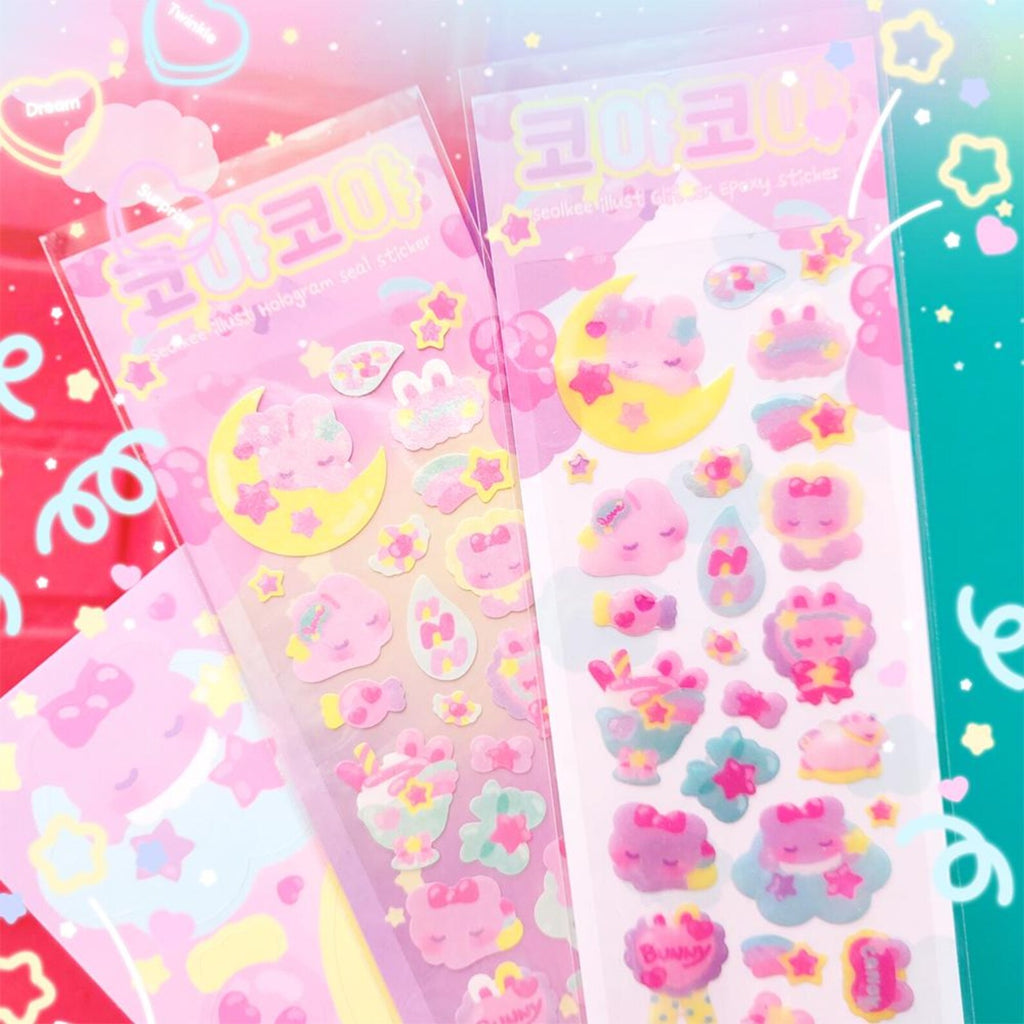 Seolkee Illust - Sleepy Deco Sticker Sheet