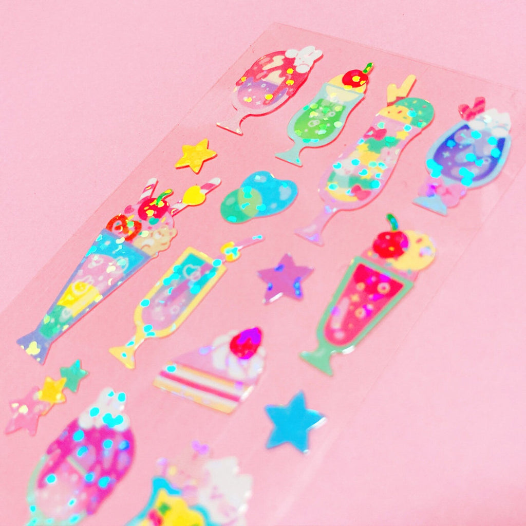 Mantabox - Parfait and soda Deco Sticker Sheet