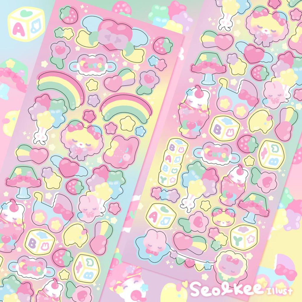 Seolkee Illust - Softly Softly Deco Sticker Sheet
