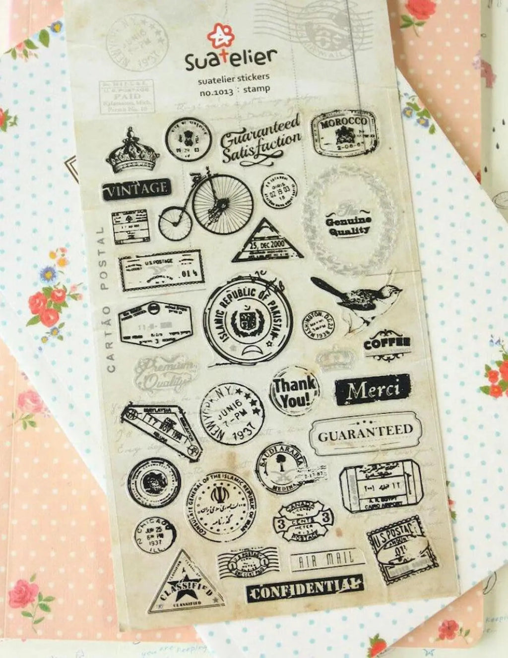 Suatelier - Stamp Deco Sticker Sheet