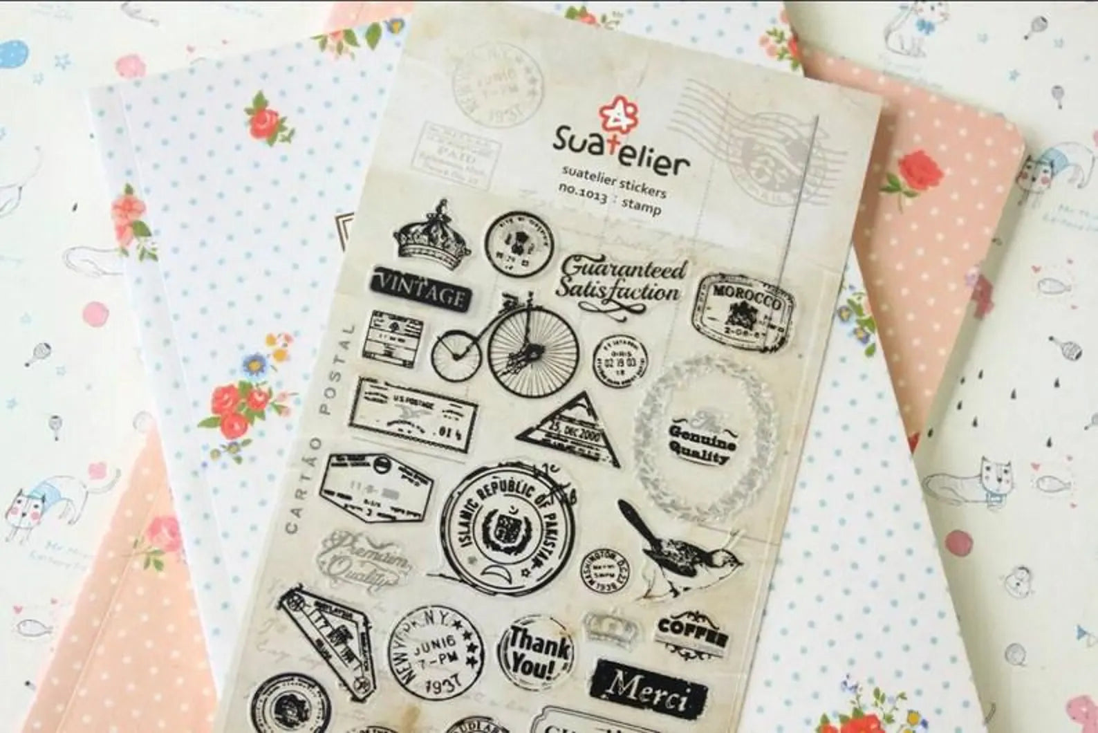 Suatelier - Stamp Deco Sticker Sheet