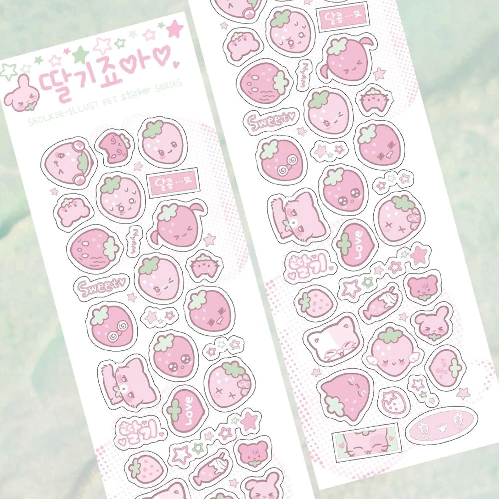 Seolkee Illust - I like Strawberries Deco Sticker Sheet