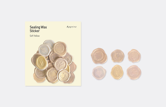 Appree - Sealing Wax Sticker Soft Yellow
