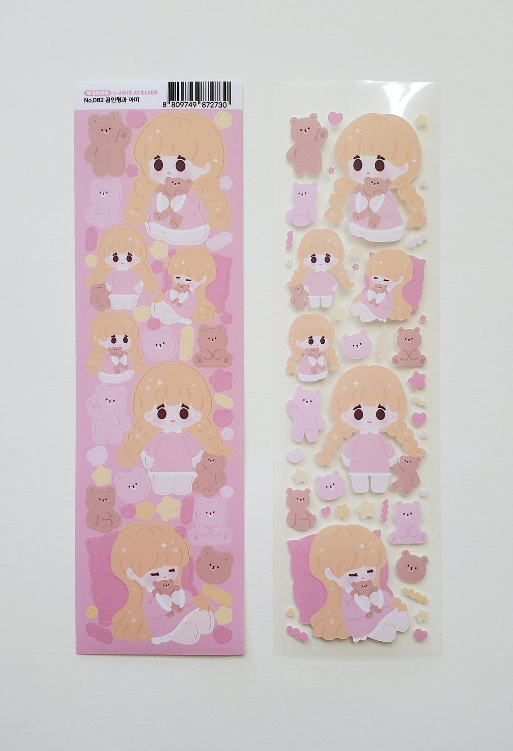 Joie Atelier - Teddy Bear and Atti Deco Sticker Sheet