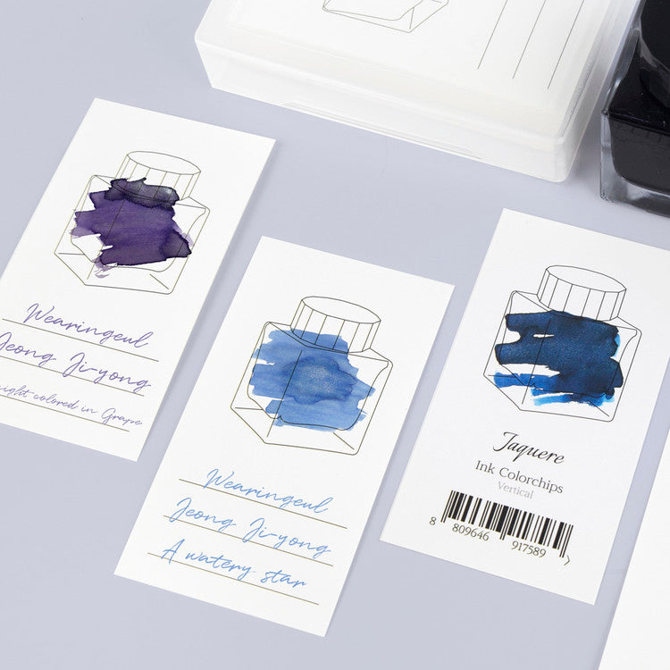 Wearingeul - [100 Sheets] Ink Color Chart Card Vertical
