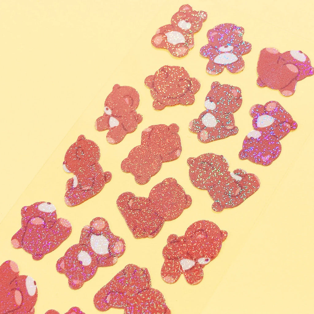 Mantabox - Various Angles Bear Deco Sticker Sheet