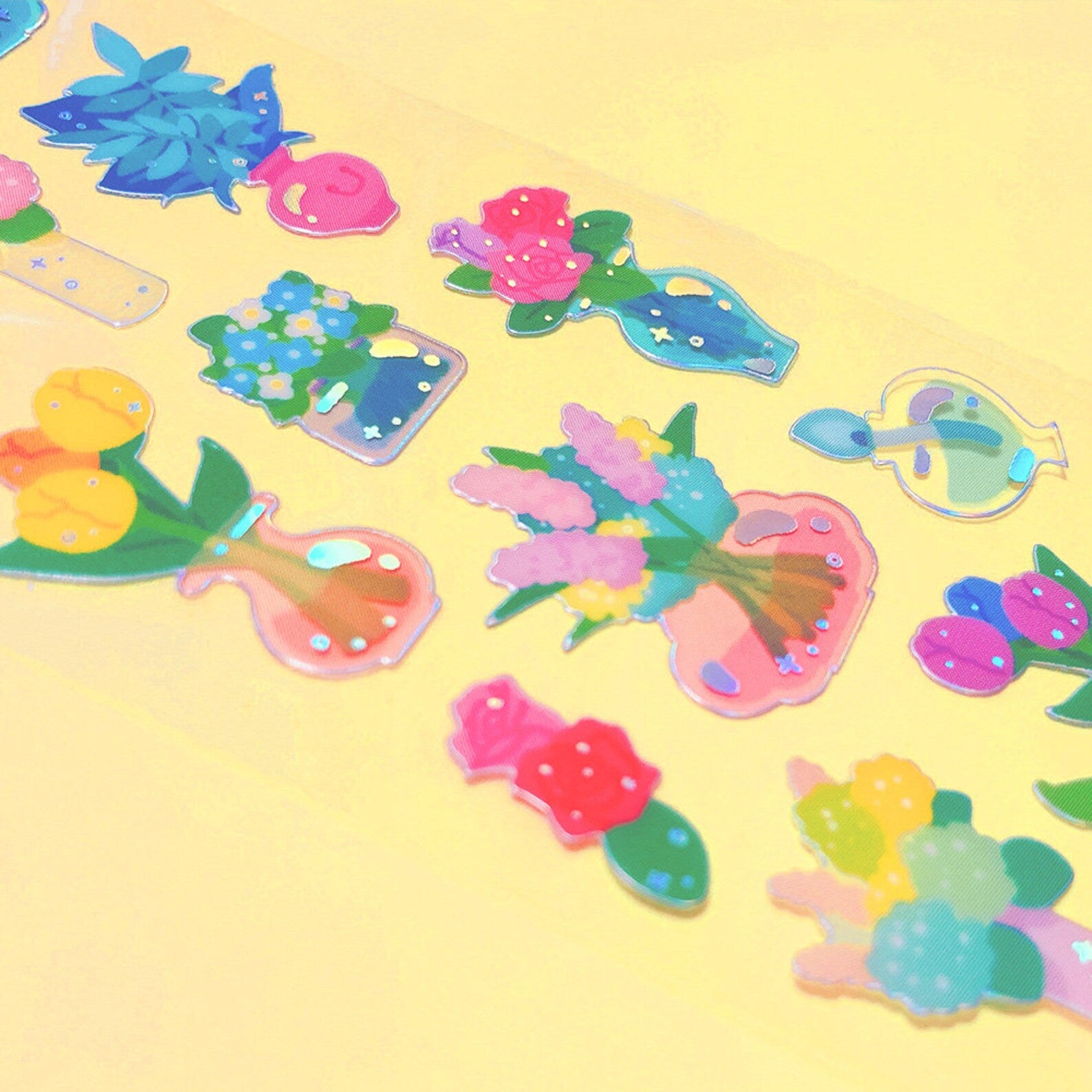 Mantabox - Flower Vase Deco Sticker Sheet