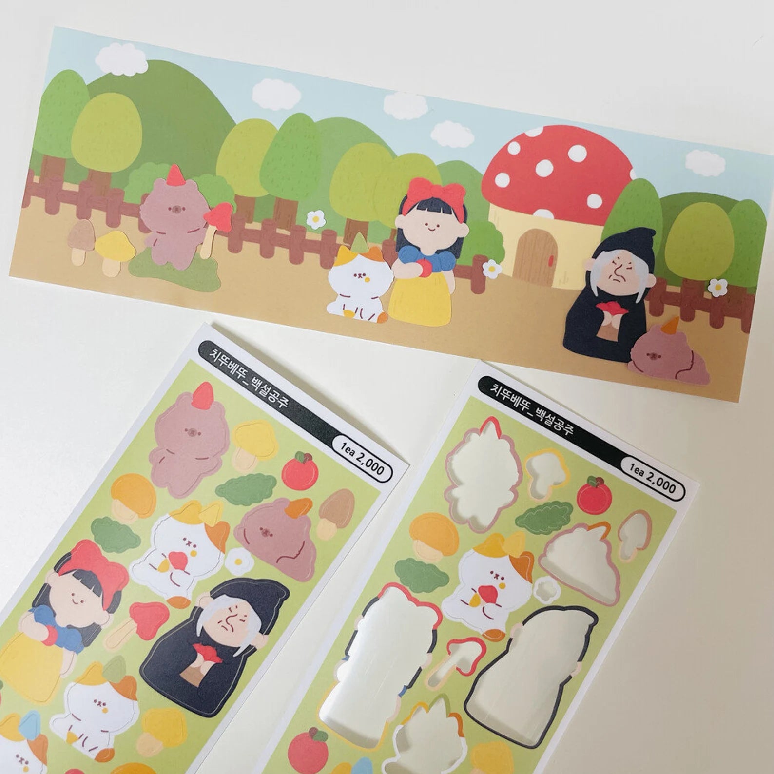Eddur - Chiddu & Beddu Snow White Deco Sticker Sheet